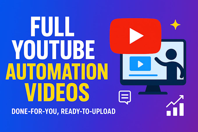 create full youtube automation videos with animated content