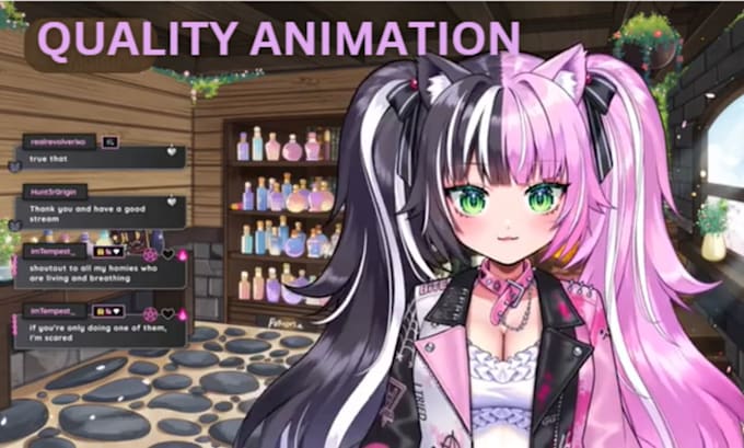 do face rig 3d anime character models for vtuber, vroid, vrchat with rigging