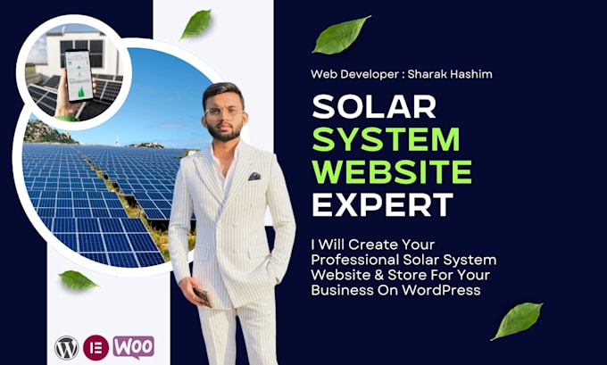 create a professional solar system website