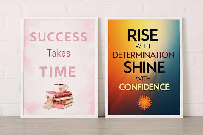design a stunning custom quote typography poster and wall art