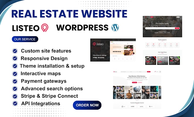 develop a custom directory, or booking site site with the listeo theme