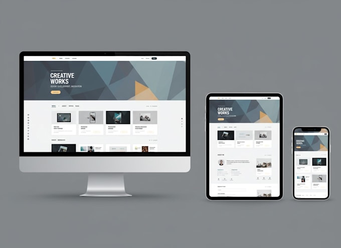 responsive website using HTML CSS  sass modern clean fast