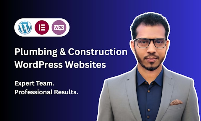 design a plumbing or construction website