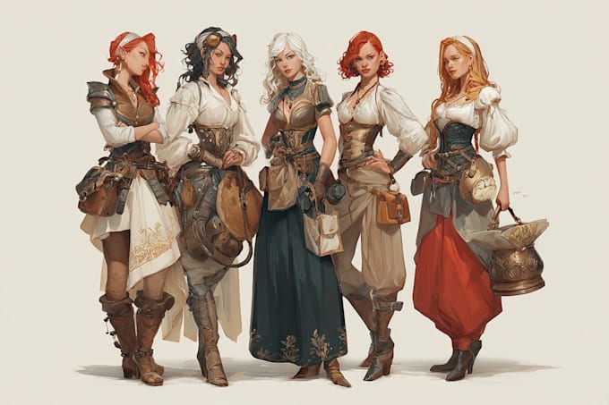 create fantasy dnd character or dnd character design