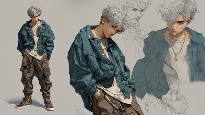 design and illustrate realistic characters for you