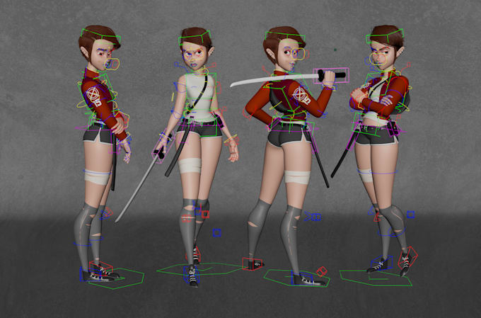 Rig 3d character in blender with rigify ik fk facial for ue unity ...