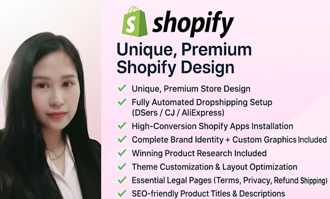 design dropshipping shopify store