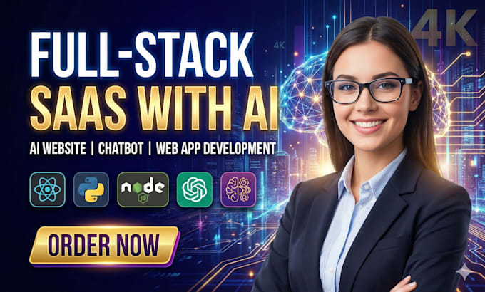 build full stack saas with ai, ai website, chatbot web application development