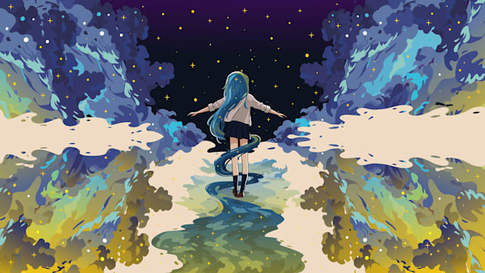 album cover design and illustration