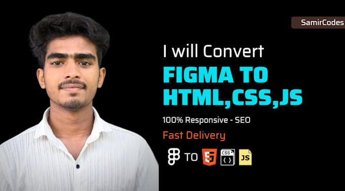 Convert figma to html, css, js and full responsive by Samircodes | Fiverr