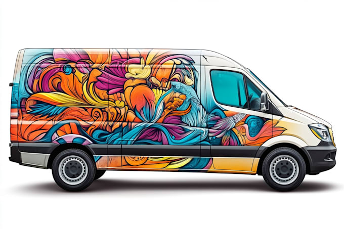 do awesome car, van, vehicle wrap design, sticker,