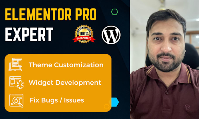 create, customize, or revamp your wordpress site as elementor pro expert