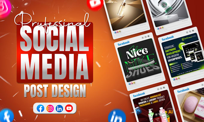 design social media posts, facebook and instagram ad creatives