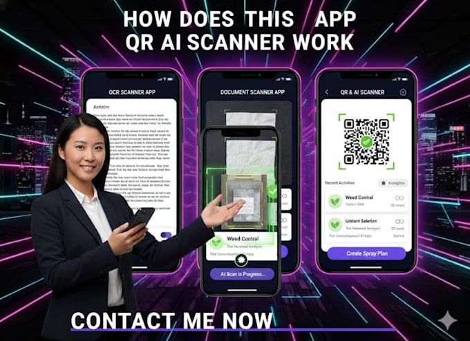 build ocr scanner app, document scanner app, ai scanner app, qr code scanner app