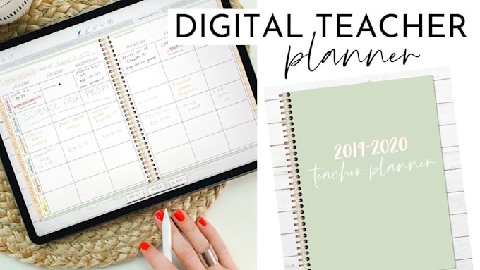 digital journal hyperlinked planner etsy digital planner financial planner etsy