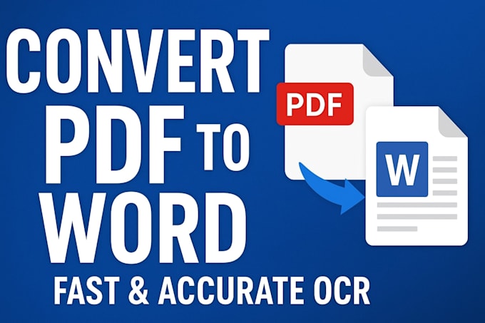 convert PDF or scanned image to editable word file