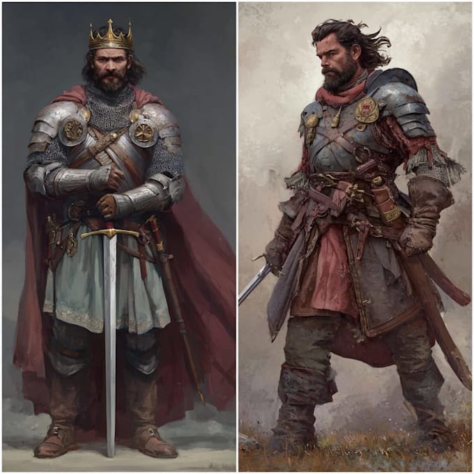draw dnd character design and illustration