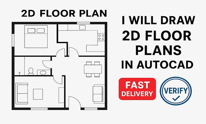 do 2d floor plan, 3d floor plan with autocad and sketchup