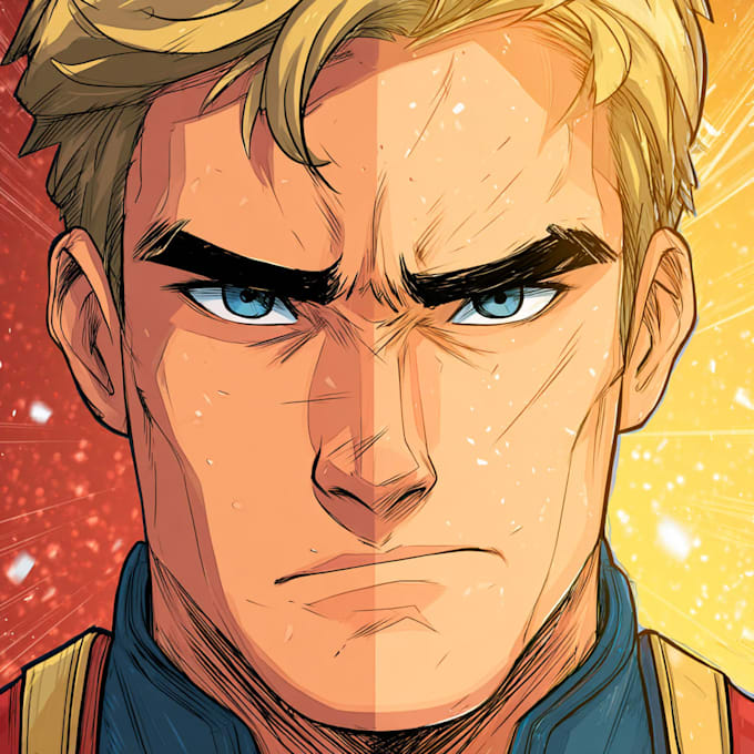 make illustration in american comic style