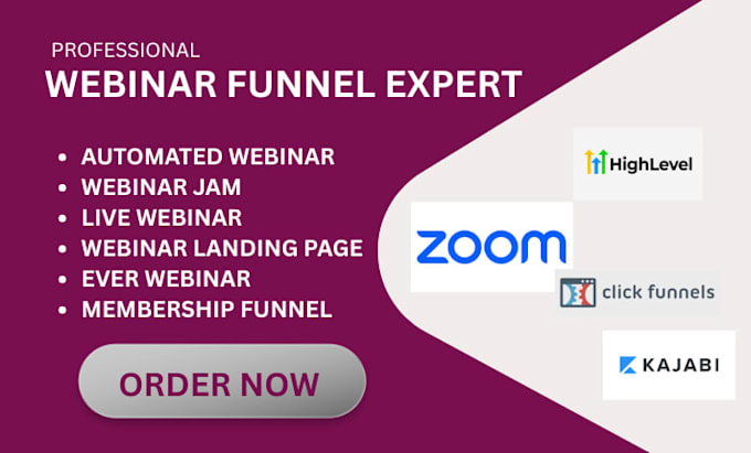 Funnel Setup Full Create your webinar funnel membership funnel and full chant crm setup ...