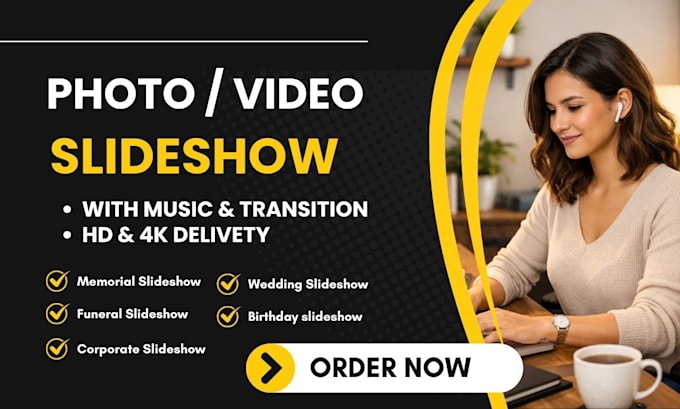 create photo slideshow, event montage, video slideshow