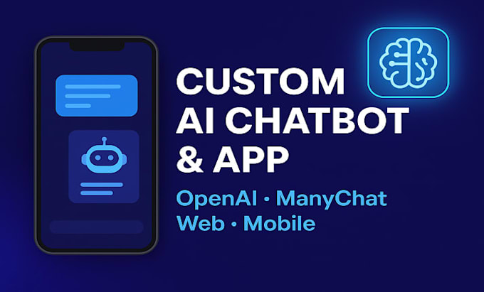 develop ai chatbot, saas web app, chatgpt tool, openai or manychat