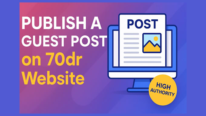 publish a guest post on the dr70 plus website