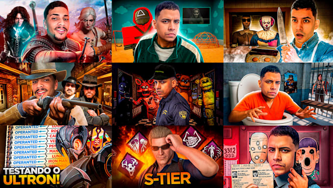 reate high quality gaming thumbnails for your videos