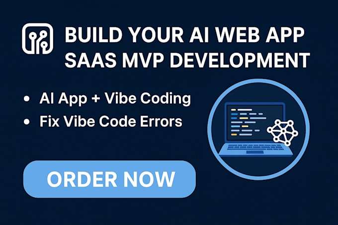 build your ai web app or saas mvp with vibe coding, fix vibe code errors
