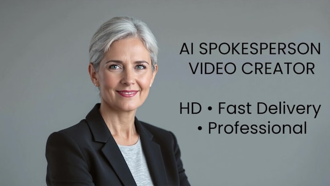 Create a professional ai spokesperson video by Hellencherotich | Fiverr