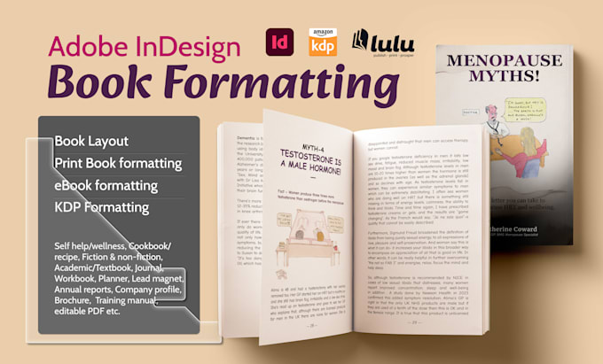 be indesign expert for your book formatting and typesetting