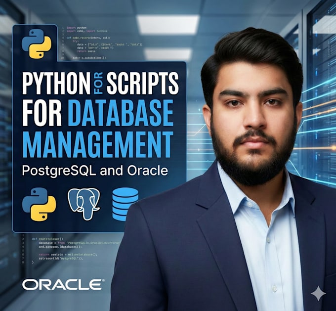 python scripts for database management postgresql and oracle