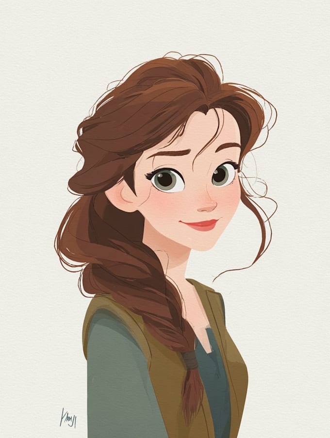 do disney cartoon portrait