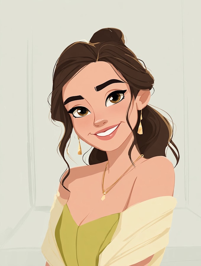draw cartoon disney portrait