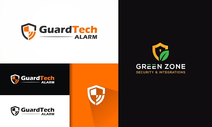 create an authoritative security badge or shield logo brand