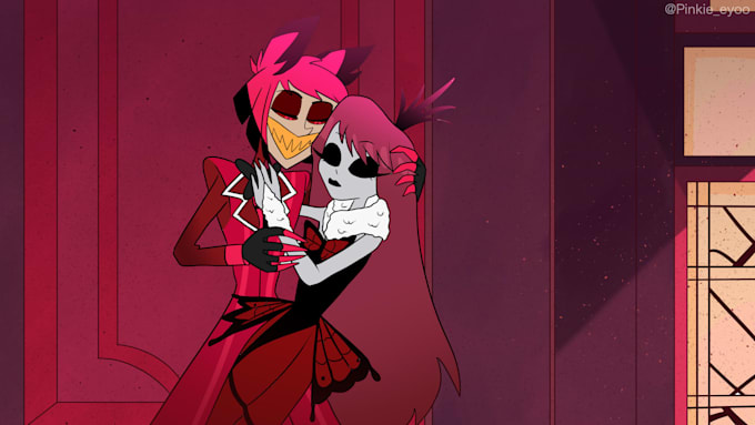 draw your hazbin hotel character, oc x canon etc