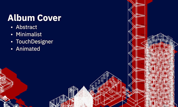create an abstract style album cover using touchdesigner