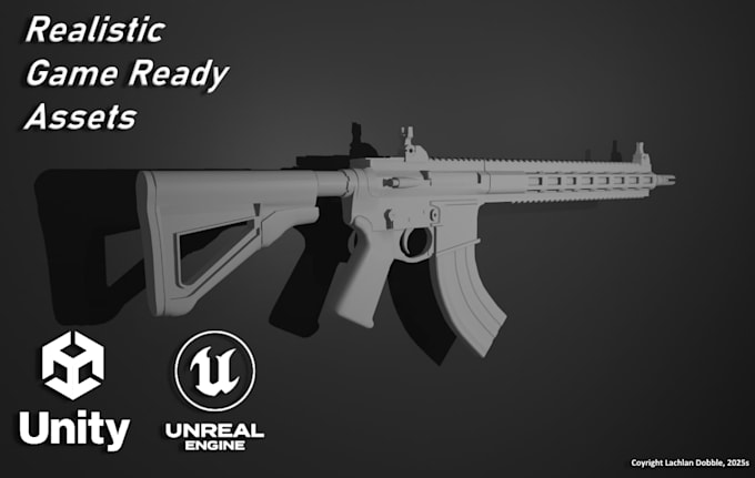 3d model gun assets