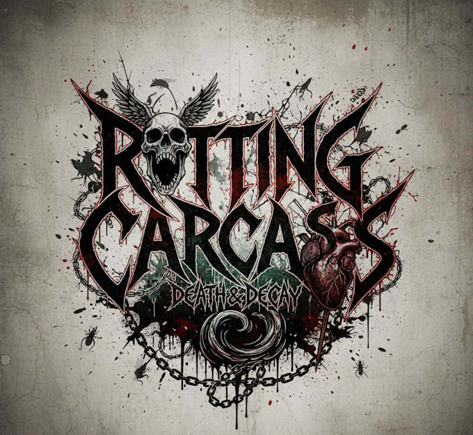 design a grindcore metal logo