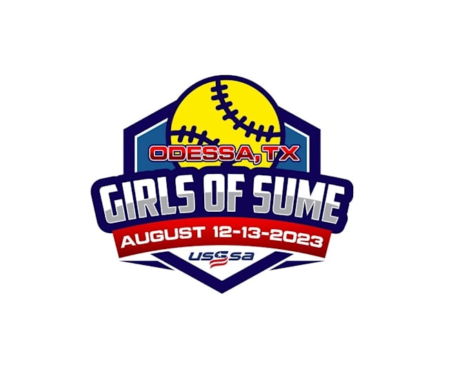 create attractive and imagination softball logo design