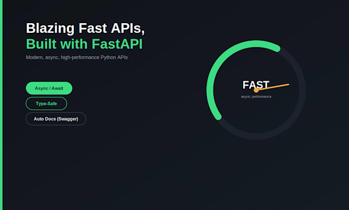 build fast rest API using fastapi and python