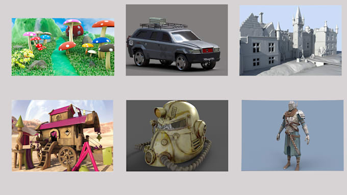 create professional game ready 3d models and modular game assets