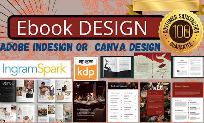 d KDP book design interior book layout formatting ebook print book cover design