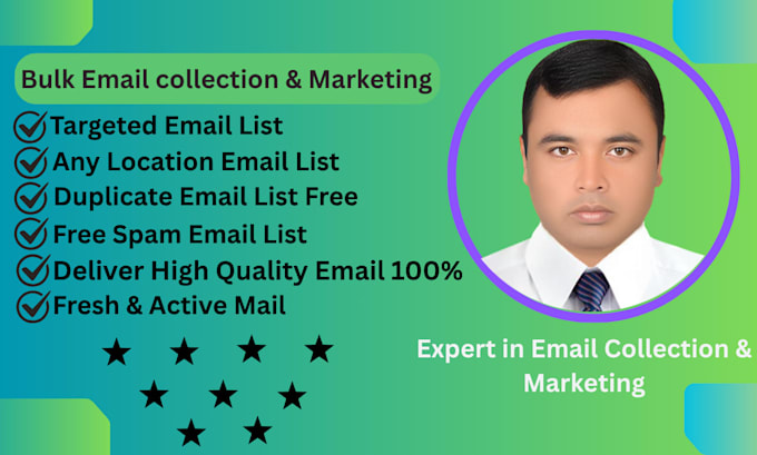 provide accurate, fresh and active email collection services