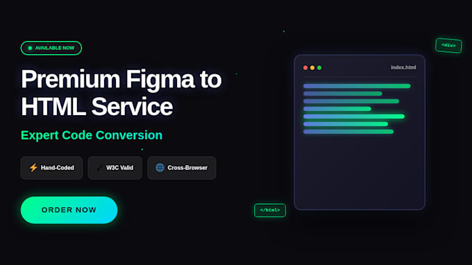 convert figma to html, xd to html, psd to html