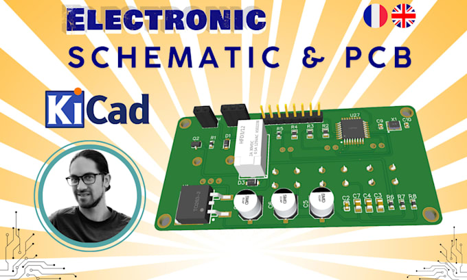 do electronic schematic and pcb design in kicad
