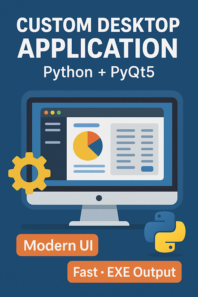 build a custom desktop application using python and pyqt5