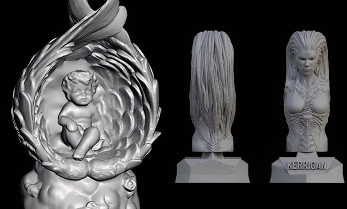 do 3d modeling and 3d sculpting for 3d printing stl