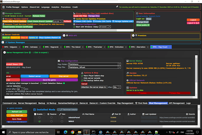 setup and manage your asa servers