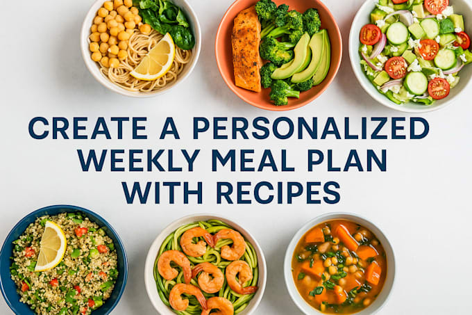 Create a personalized weekly meal plan with recipes by Chef_mikhail ...
